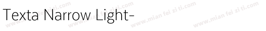 Texta Narrow Light字体转换